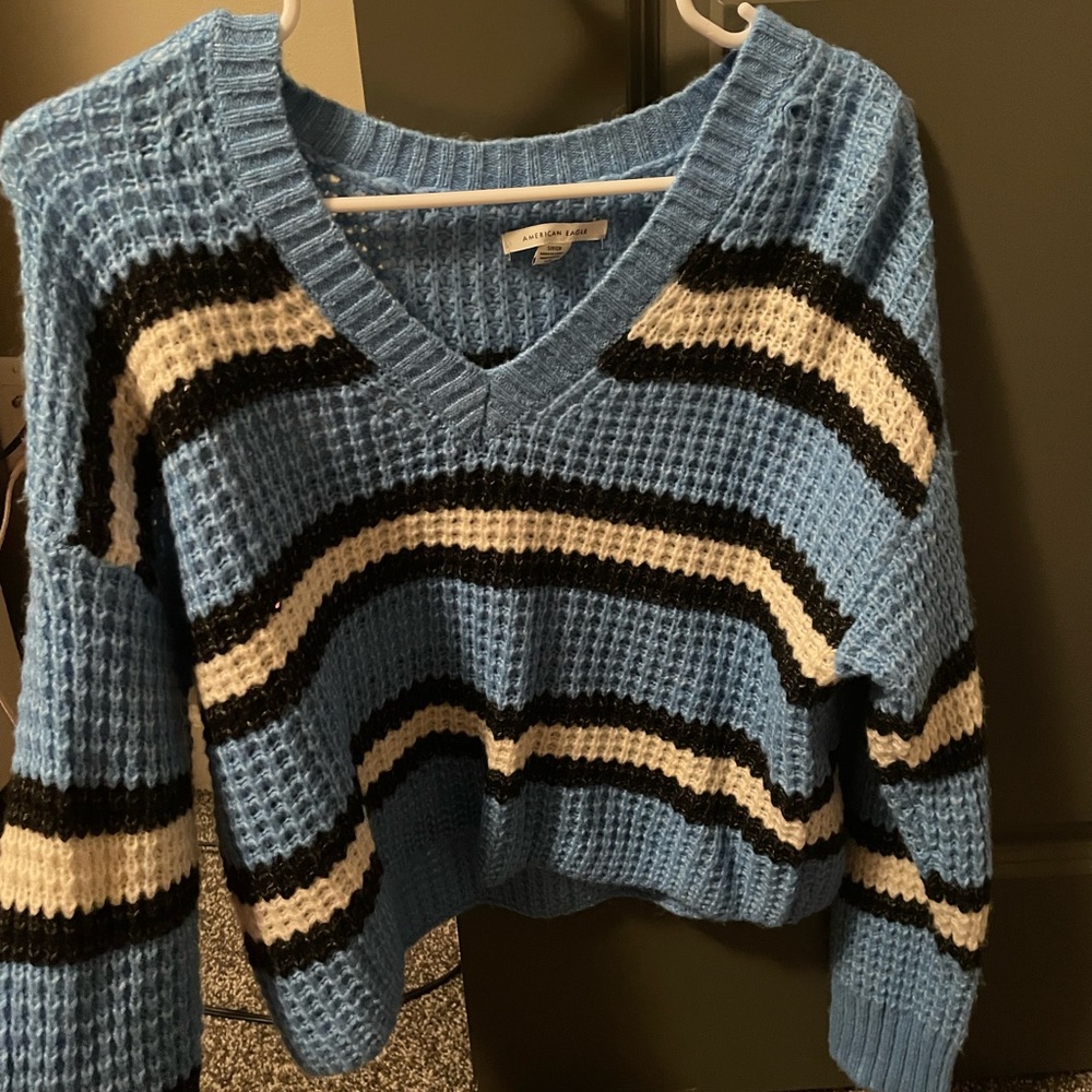 Striped American Eagle Sweater